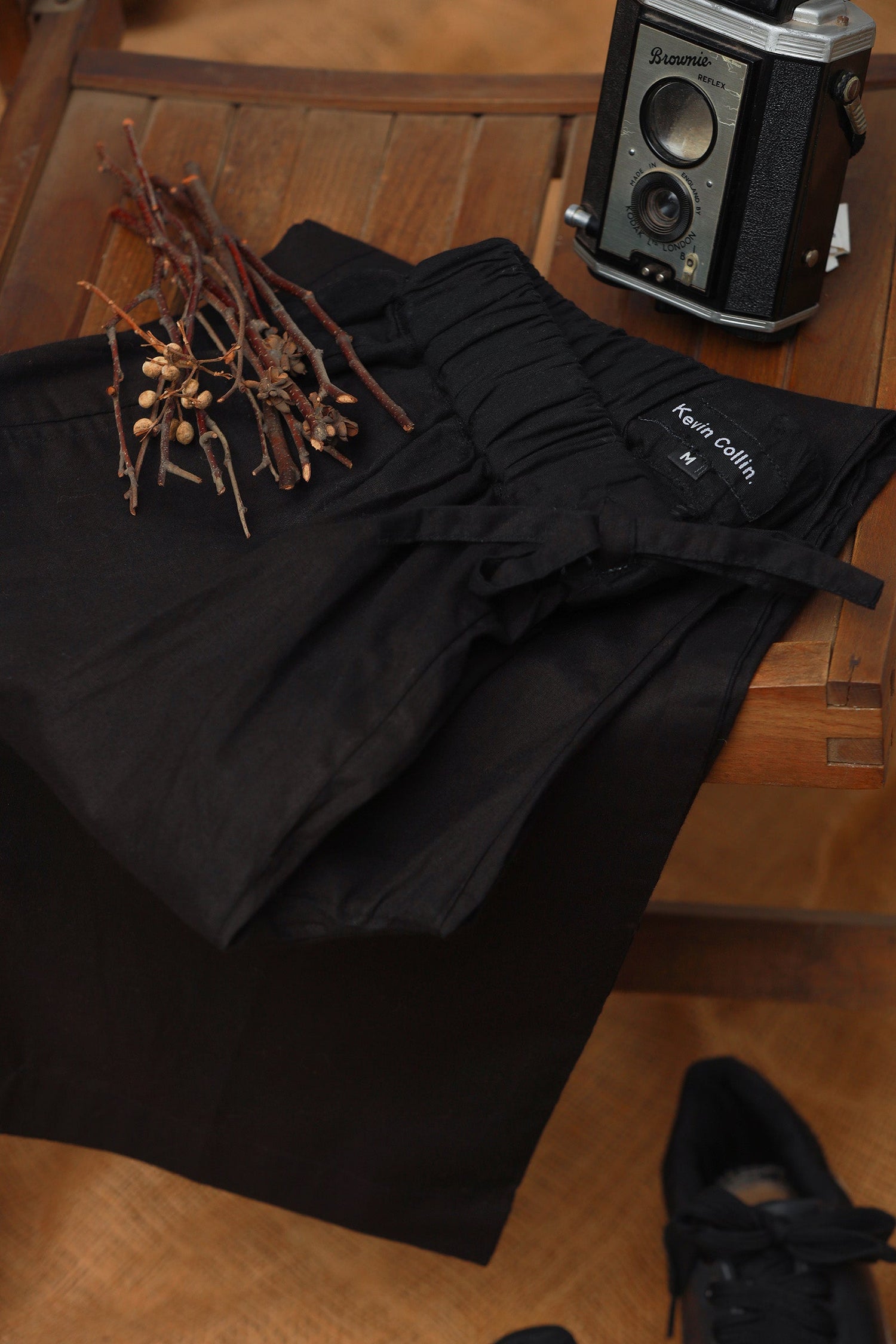 Midnight Drift Linen Trousers kevincollin.com