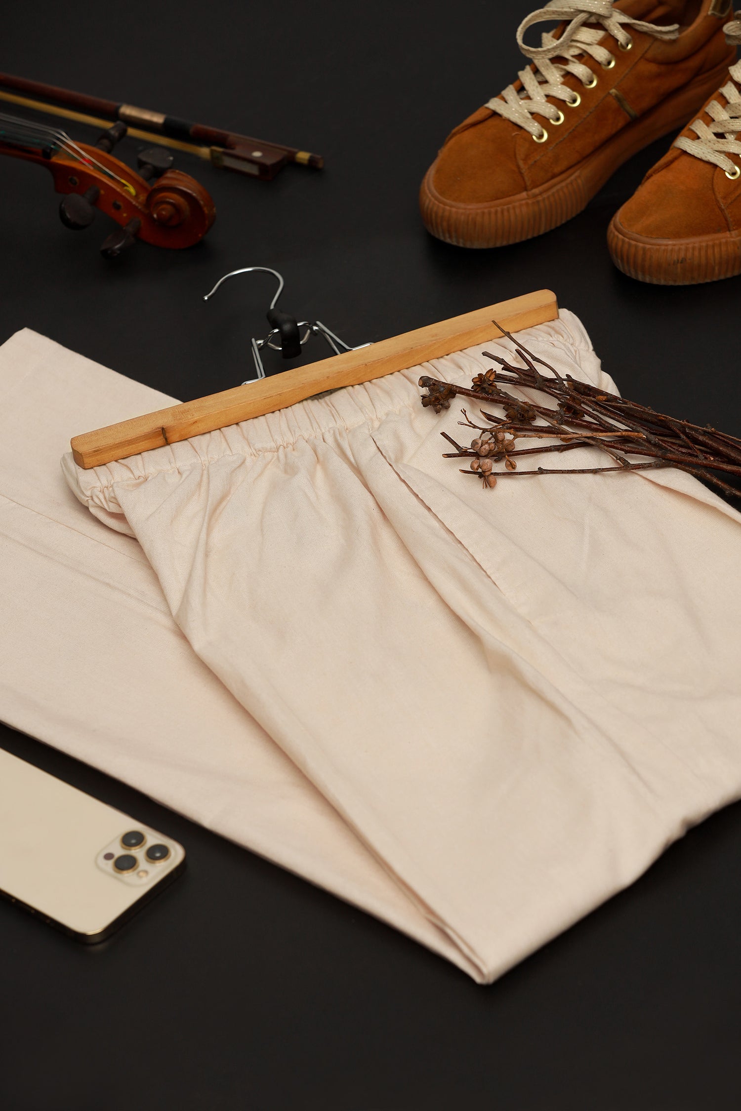 Beige Linen Trousers kevincollin.com