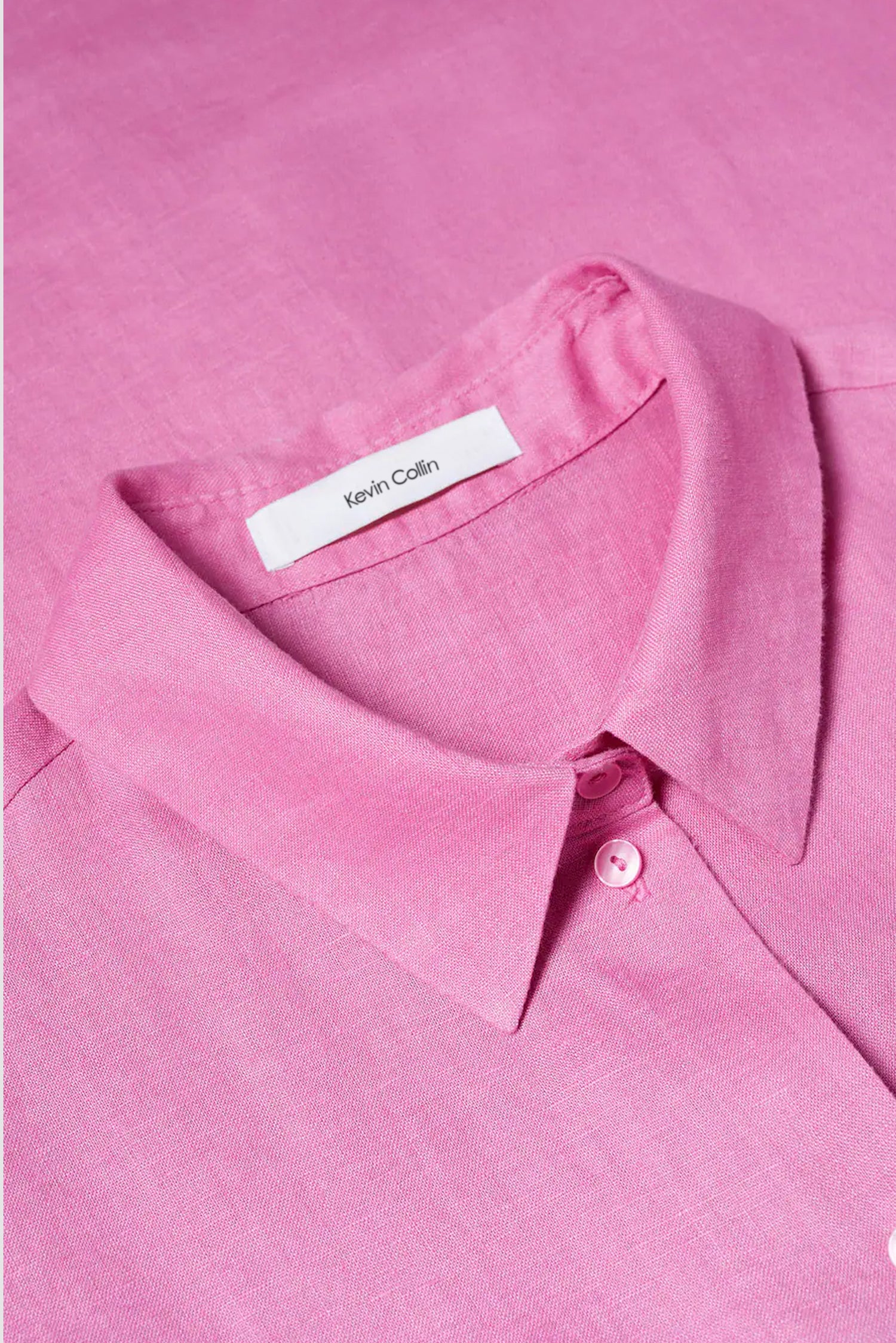 Pink Linen Shirt kevincollin.com