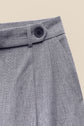 Grey Modern Pleat Closure Pants kevincollin.com