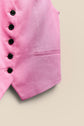 Pink Linen Vest kevincollin.com