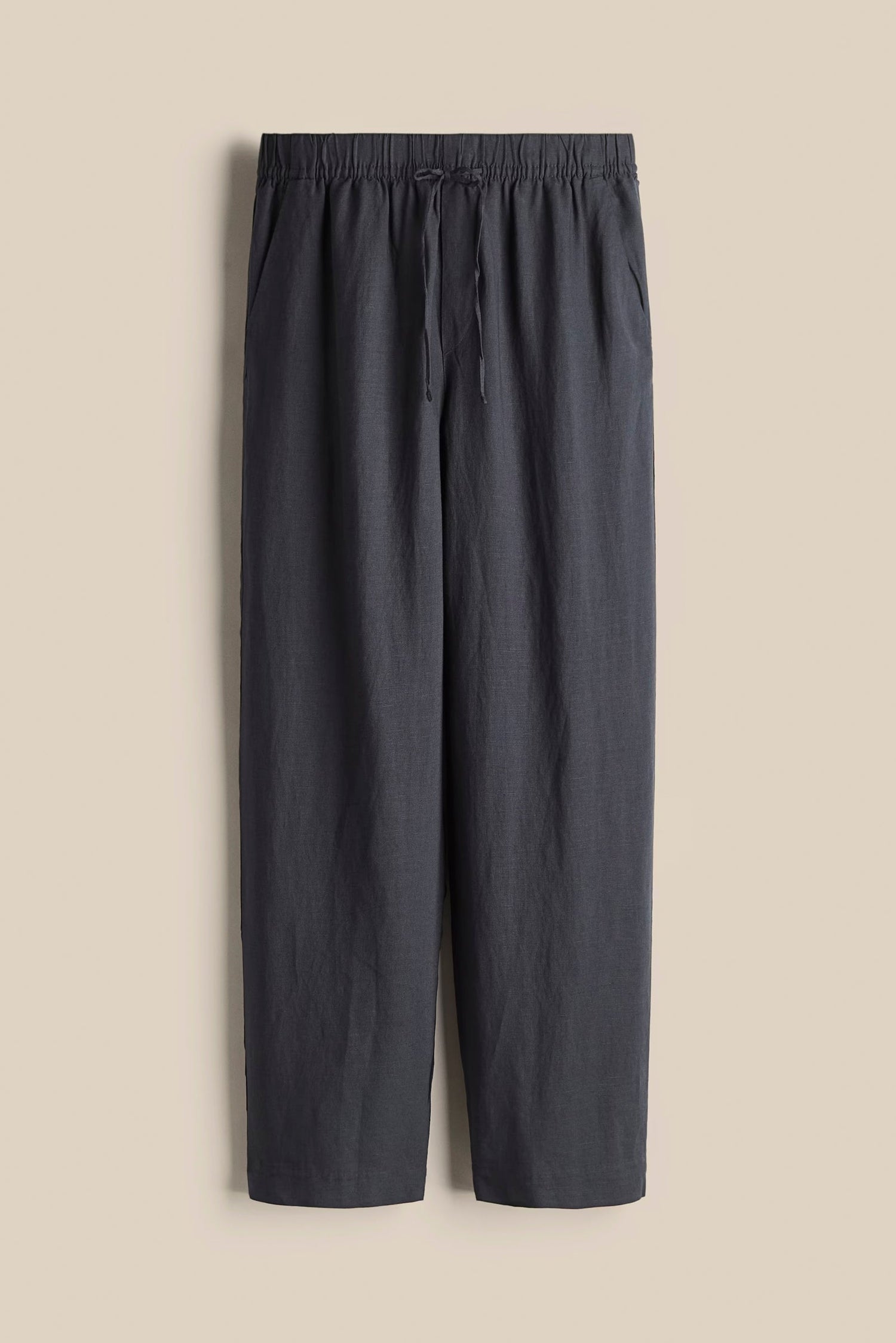 Grey Drift Linen Trousers kevincollin.com