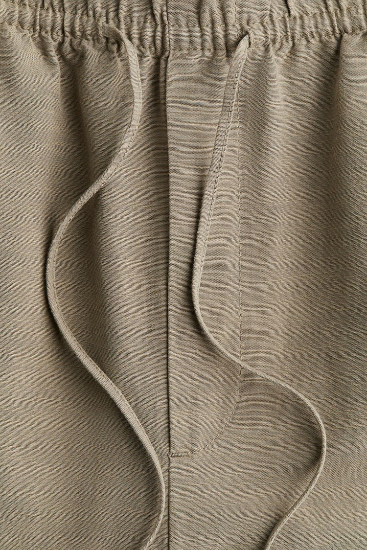 Maroon Drift Linen Trousers kevincollin.com