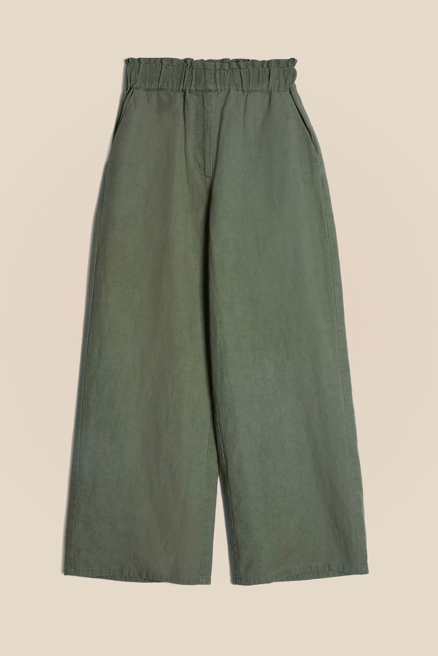 Linen Ruffle Trousers kevincollin.com