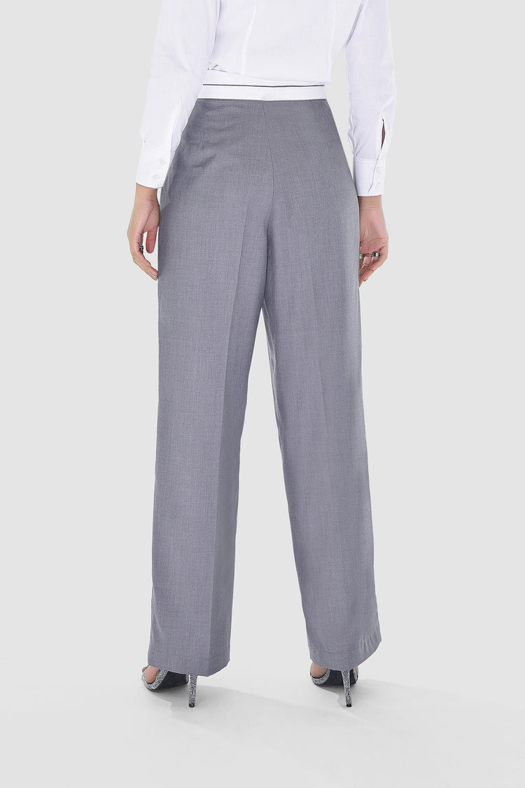 Pleated Pants with White Waistband kevincollin.com