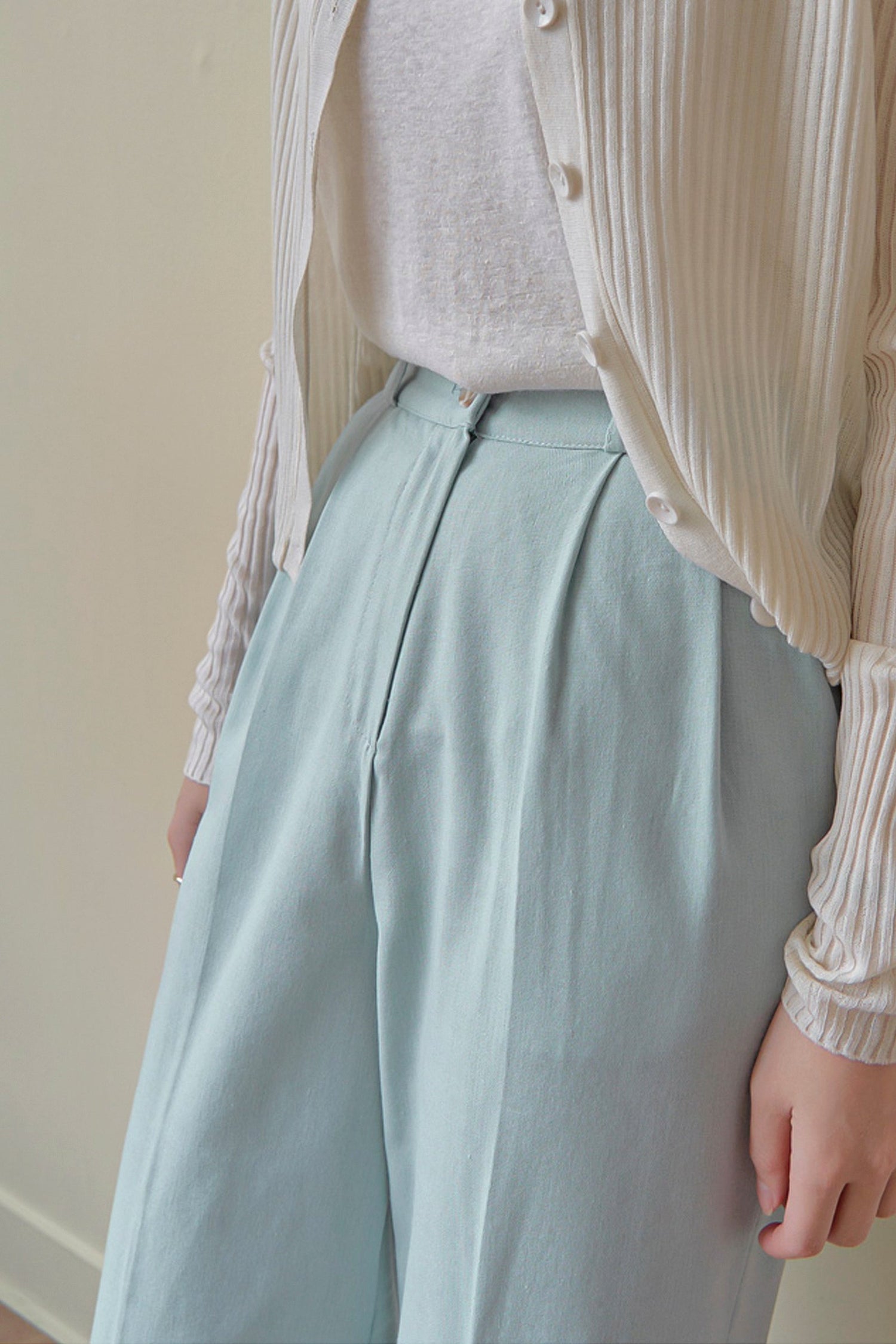 Navy Grace Straight Slacks kevincollin.com