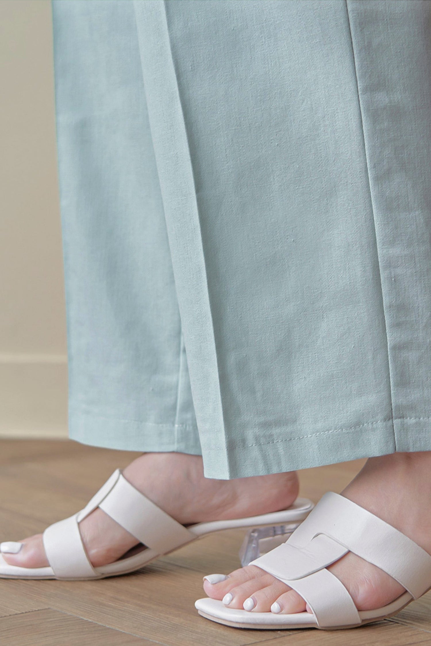 Navy Grace Straight Slacks kevincollin.com