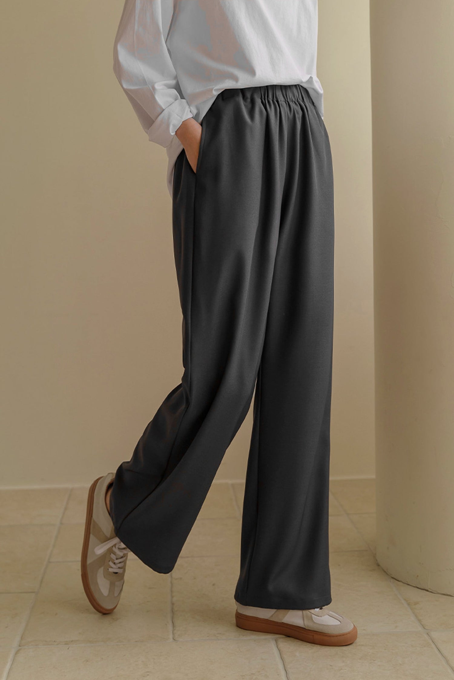 Abalone Wide Leg Trousers kevincollin.com