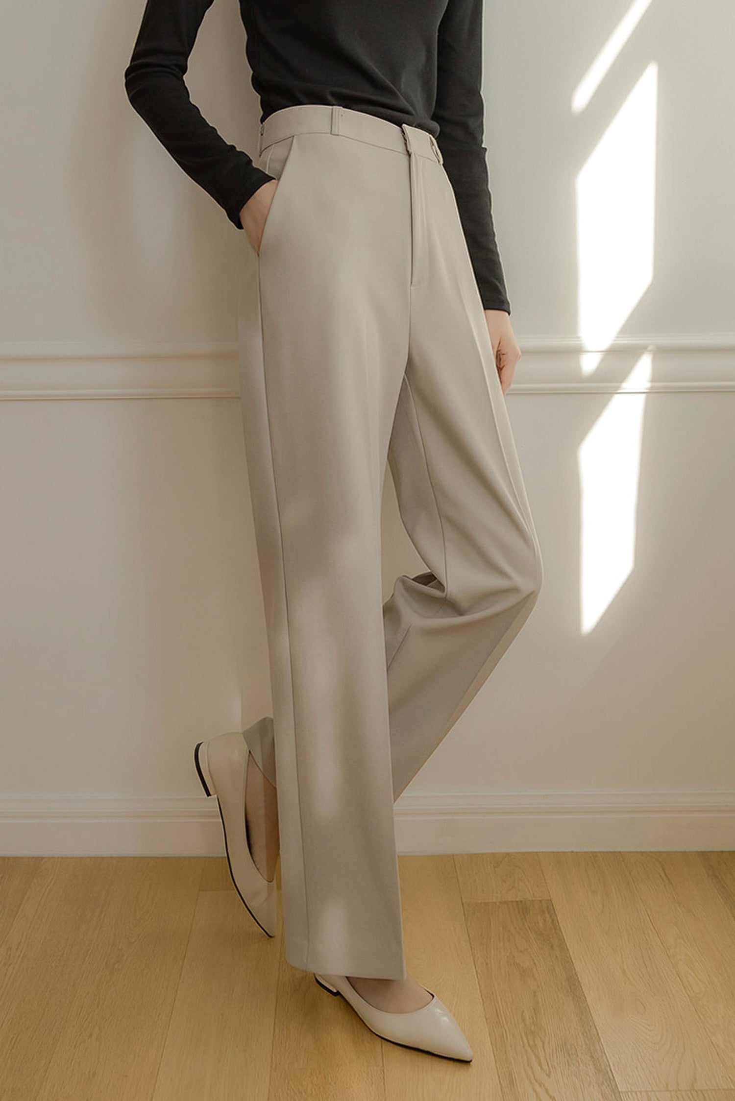 Blush Serenity Wide Leg Slacks kevincollin.com