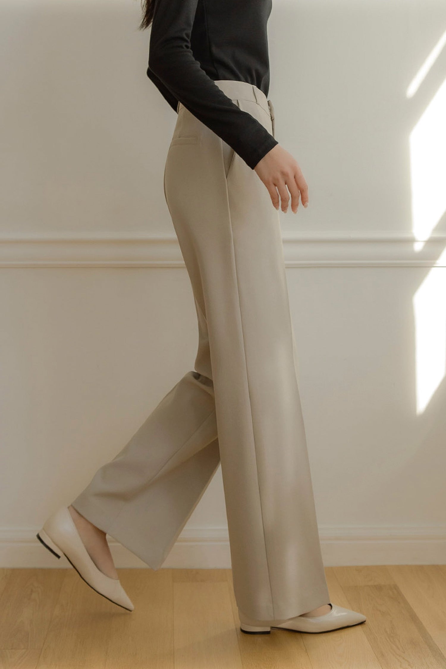 Blush Serenity Wide Leg Slacks kevincollin.com