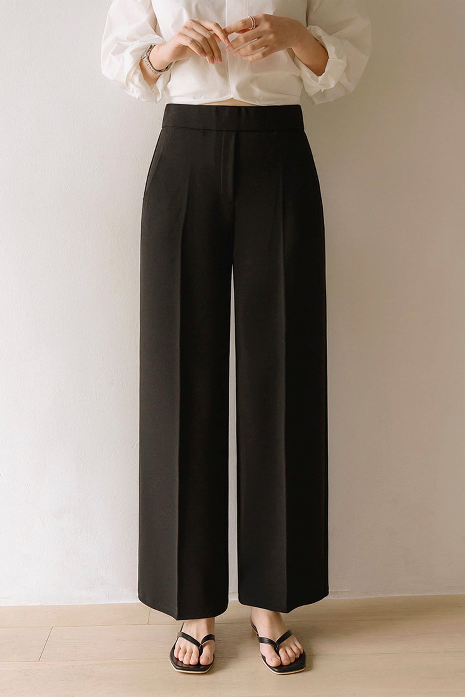 Bluegrace Pintuck Slacks kevincollin.com