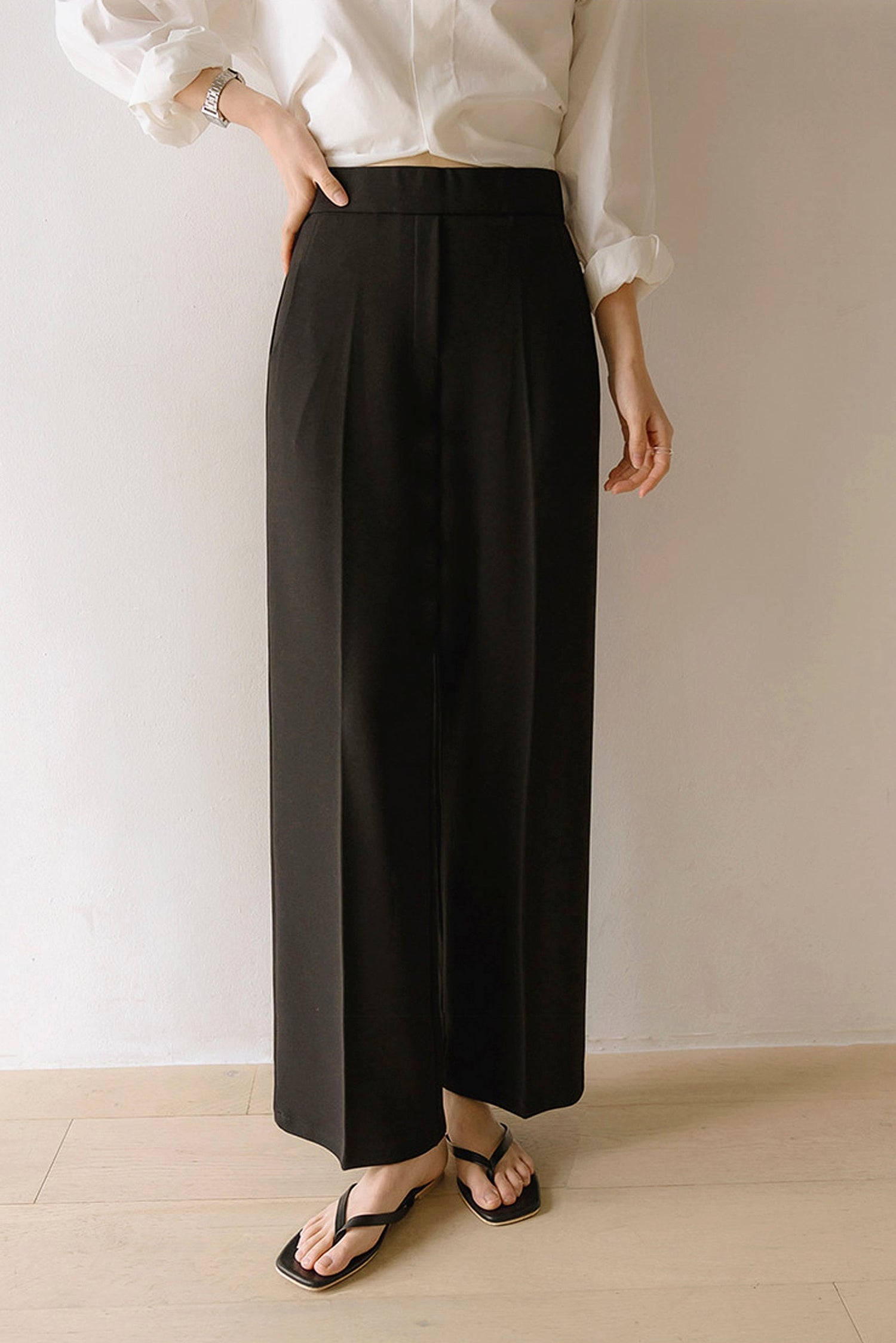 Bluegrace Pintuck Slacks kevincollin.com