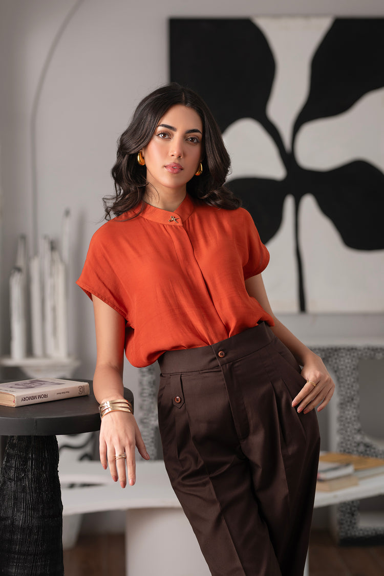 Rust Blouse kevincollin.com