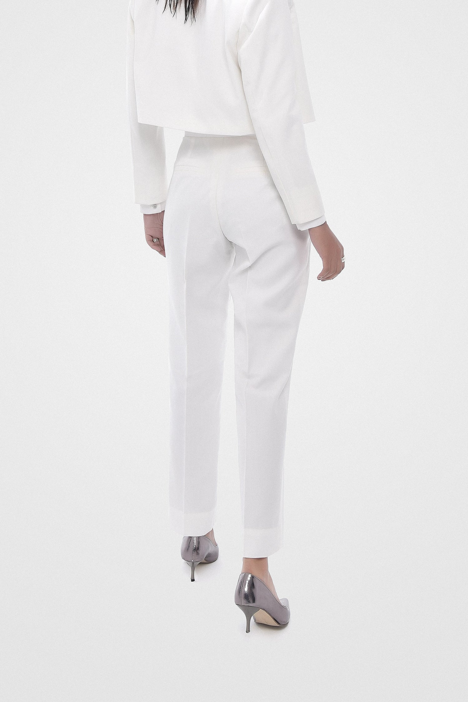 White Straight Pants kevincollin.com