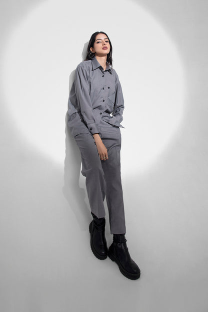 Grey Safari Suit kevincollin.com