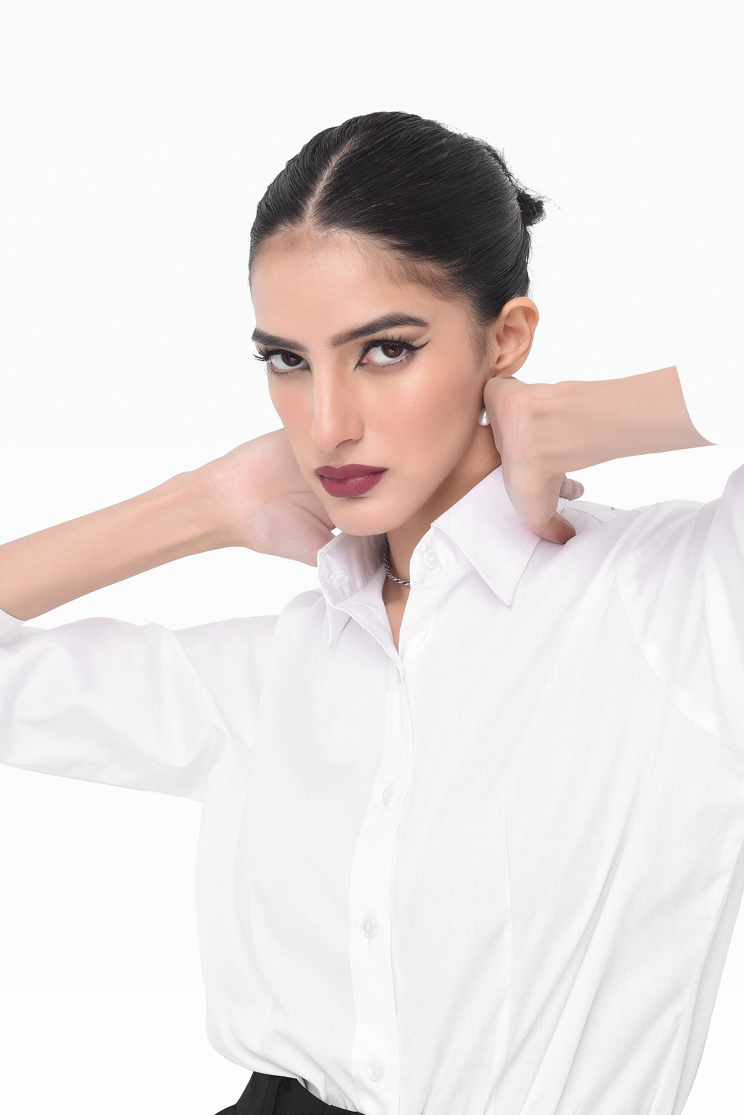 White Button Down Collar Shirt kevincollin.com