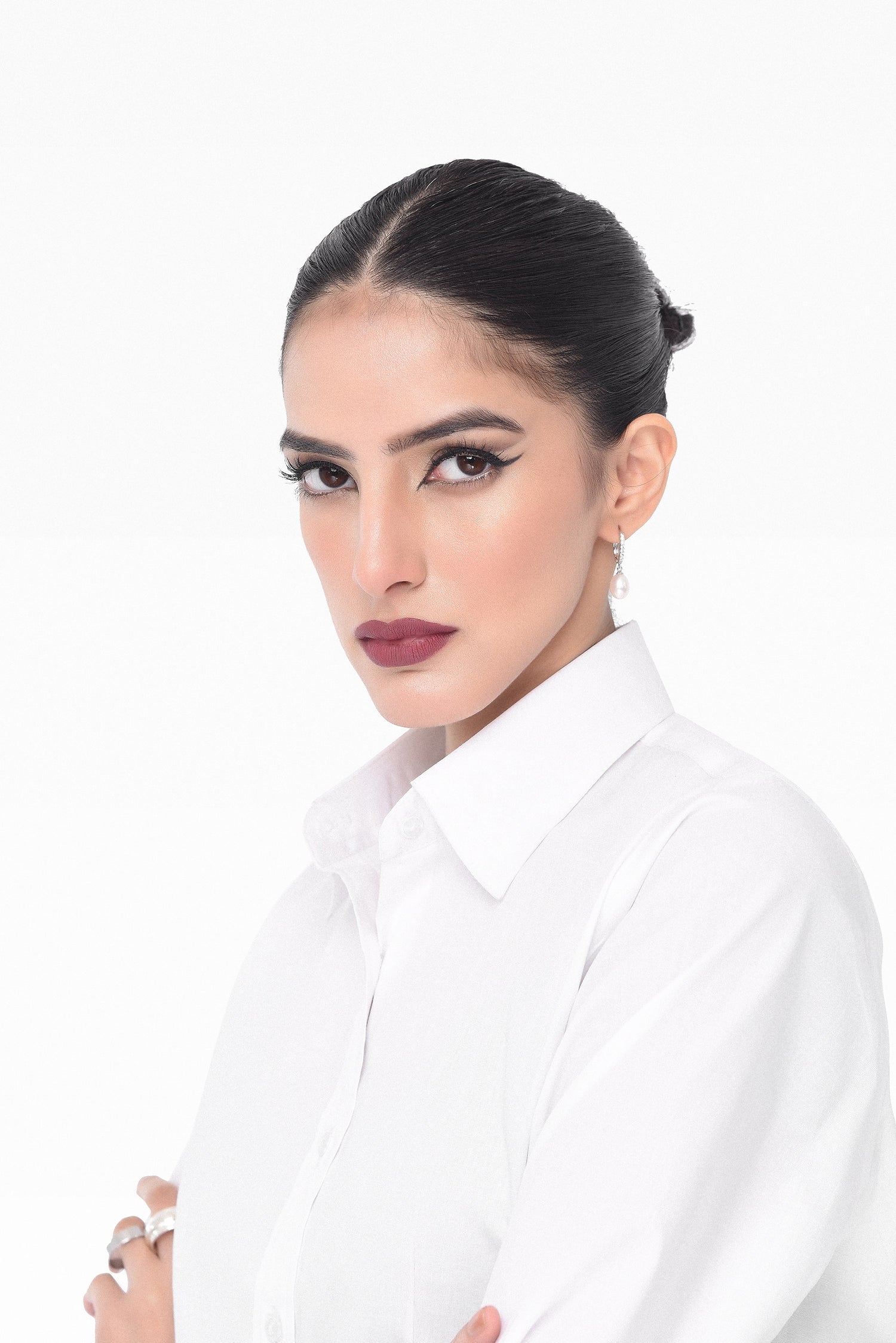 White Button Down Collar Shirt kevincollin.com