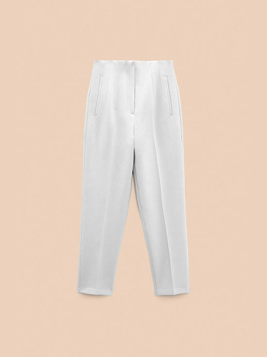 White High Waisted Pants kevincollin.com