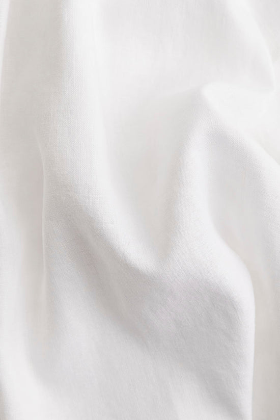 White Linen Luxe Oversized Shirt kevincollin.com