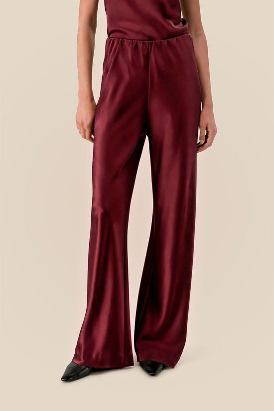 Clean Fit Satin Trousers
