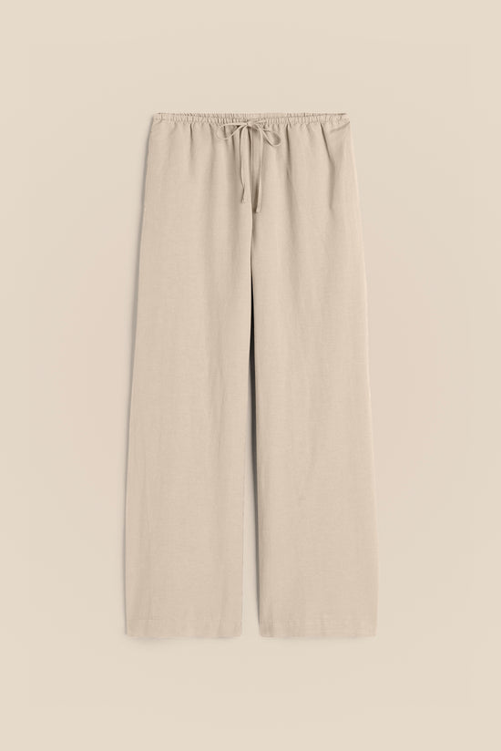 Beige Linen Trousers kevincollin.com