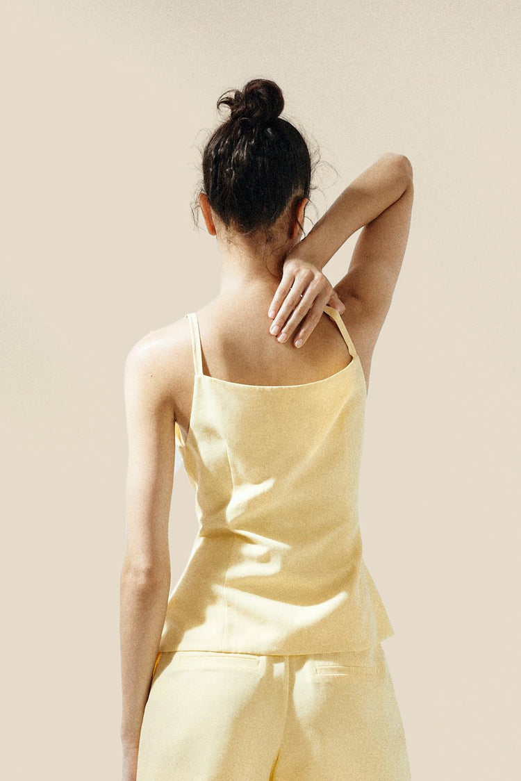 Linen Buttoned Waistcoat kevincollin.com