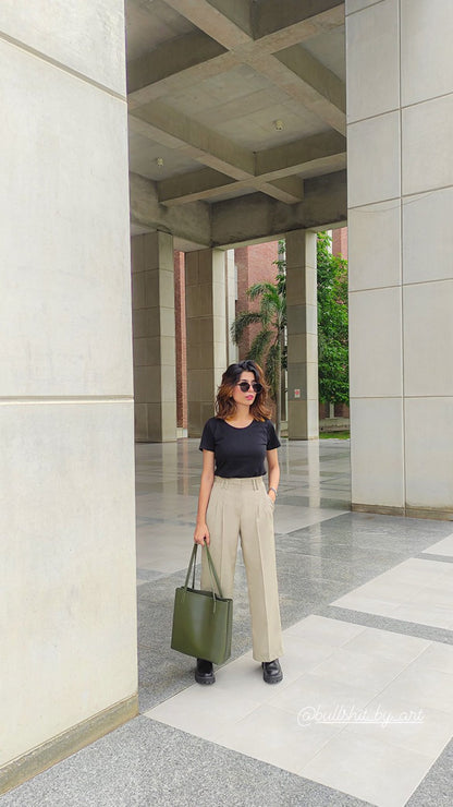 Pleated Flared Pants kevincollin.com