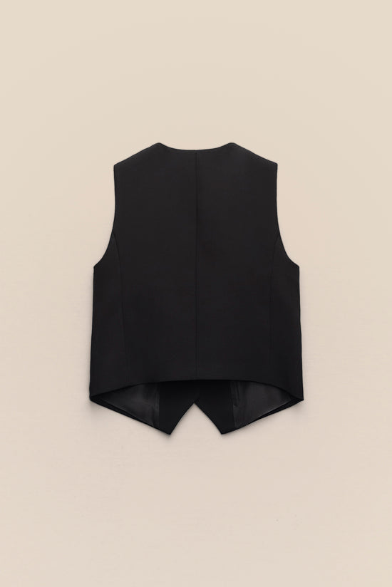 White Sleek Sleeveless Vest kevincollin.com