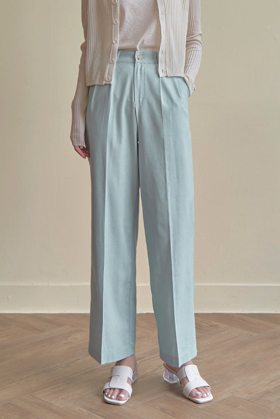 Navy Grace Straight Slacks kevincollin.com