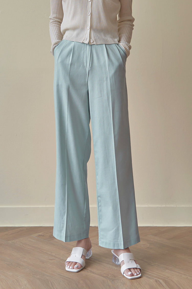 Navy Grace Straight Slacks kevincollin.com