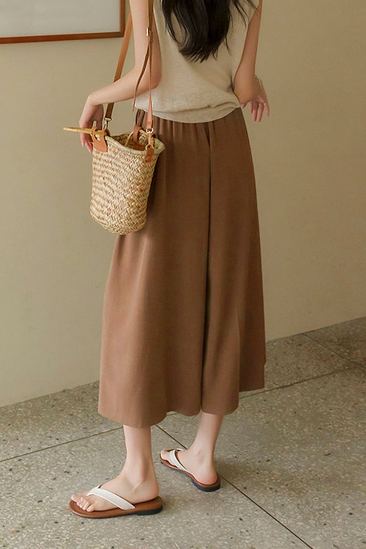 Espresso Luxe Wide Leg Slacks kevincollin.com