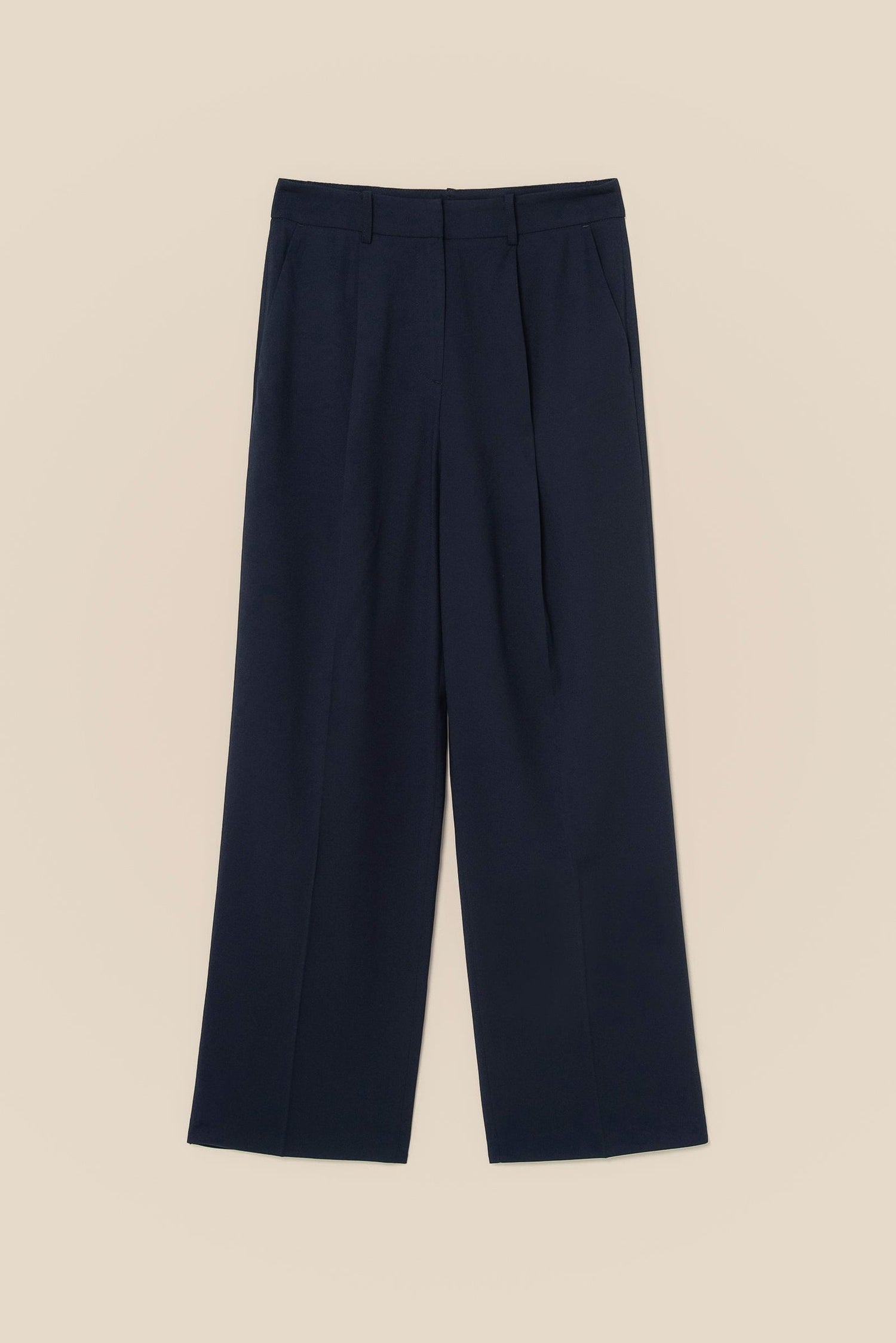 Wide Leg Elegance with Sculpted Pleats kevincollin.com