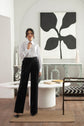 Grey Stretch Pintuck Trousers kevincollin.com