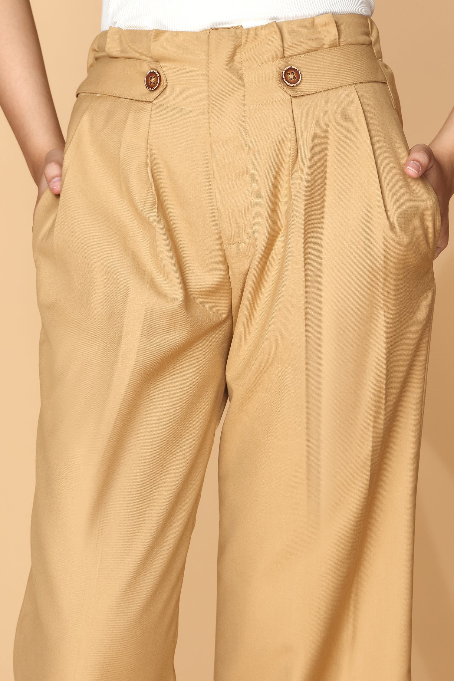 High-Waisted Pleated Trousers kevincollin.com