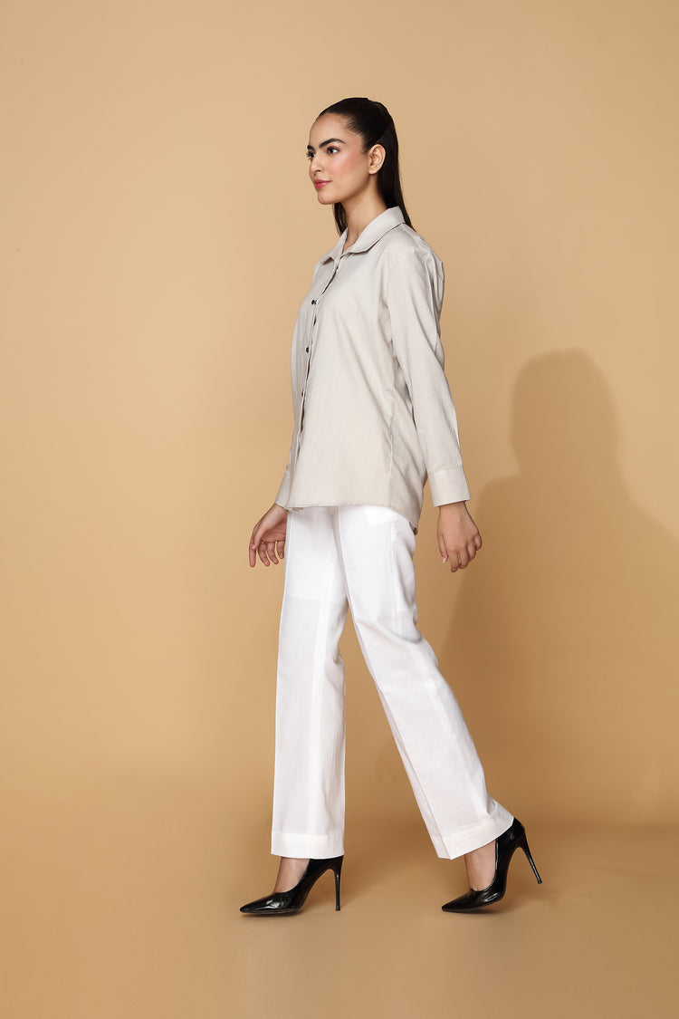 Linen Button-Up Shirt kevincollin.com