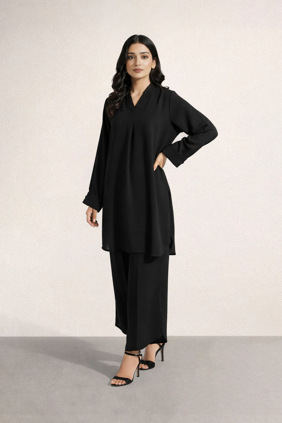 Black Longline Co-ord Set