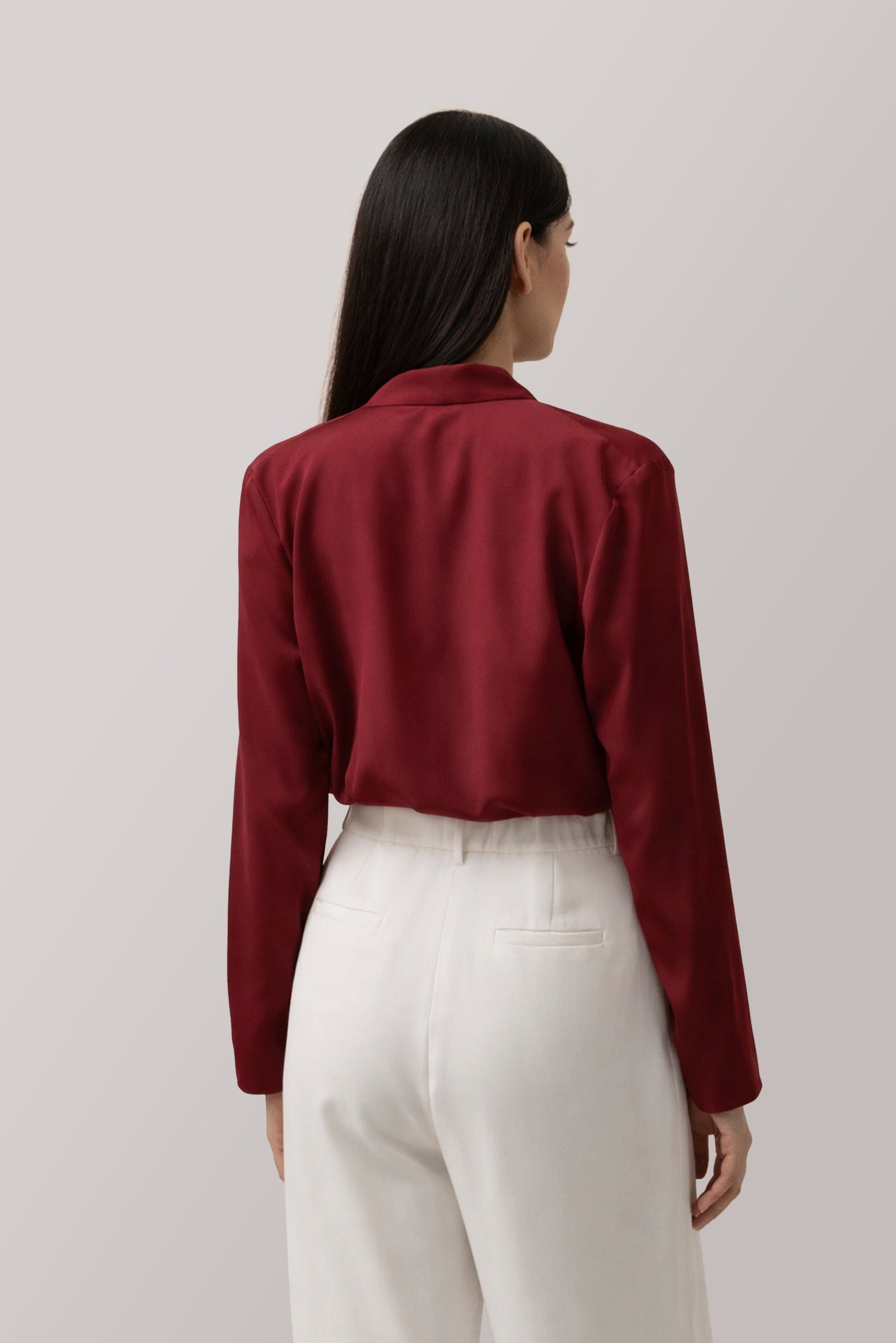 Cherry Overlap Blouse kevincollin.com