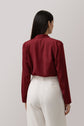 Cherry Overlap Blouse kevincollin.com