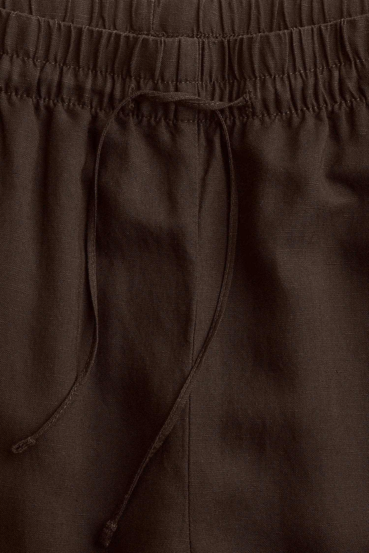 Chocolate Brown Linen Trousers kevincollin.com