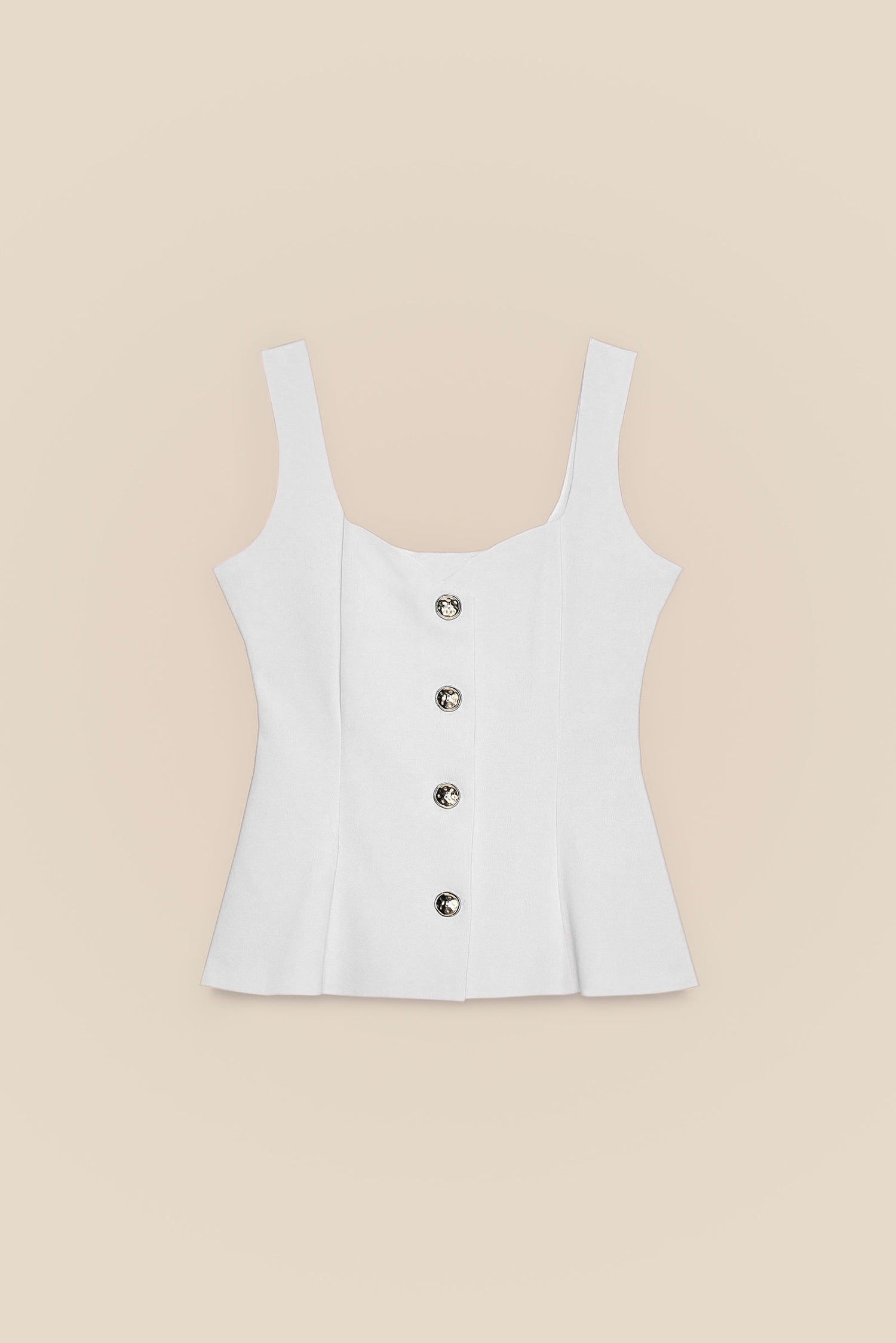 Peplum Button Top kevincollin.com