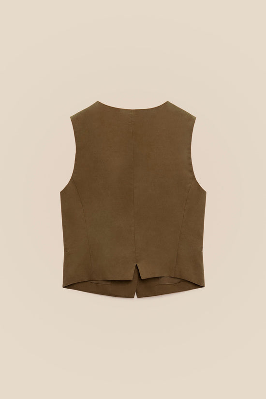 V-Neck Cropped Vest kevincollin.com