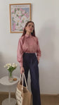 Navy Straight Pants