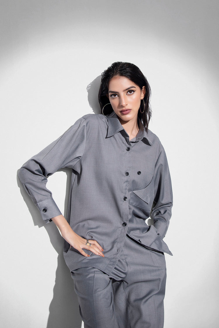 Grey Safari Suit kevincollin.com