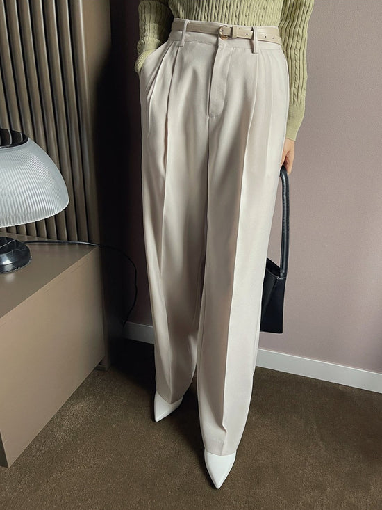 Pleated Wide Slacks kevincollin.com