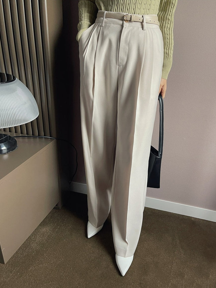 Pleated Wide Slacks kevincollin.com