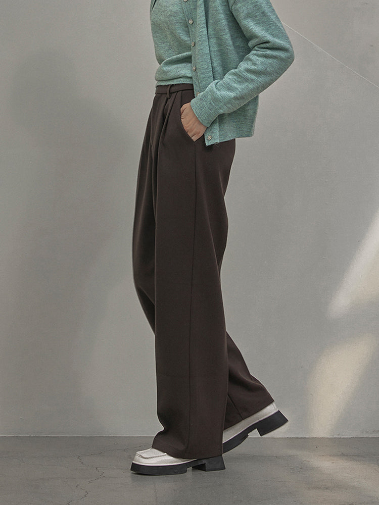 Point Pin-tuck Wide Pants kevincollin.com