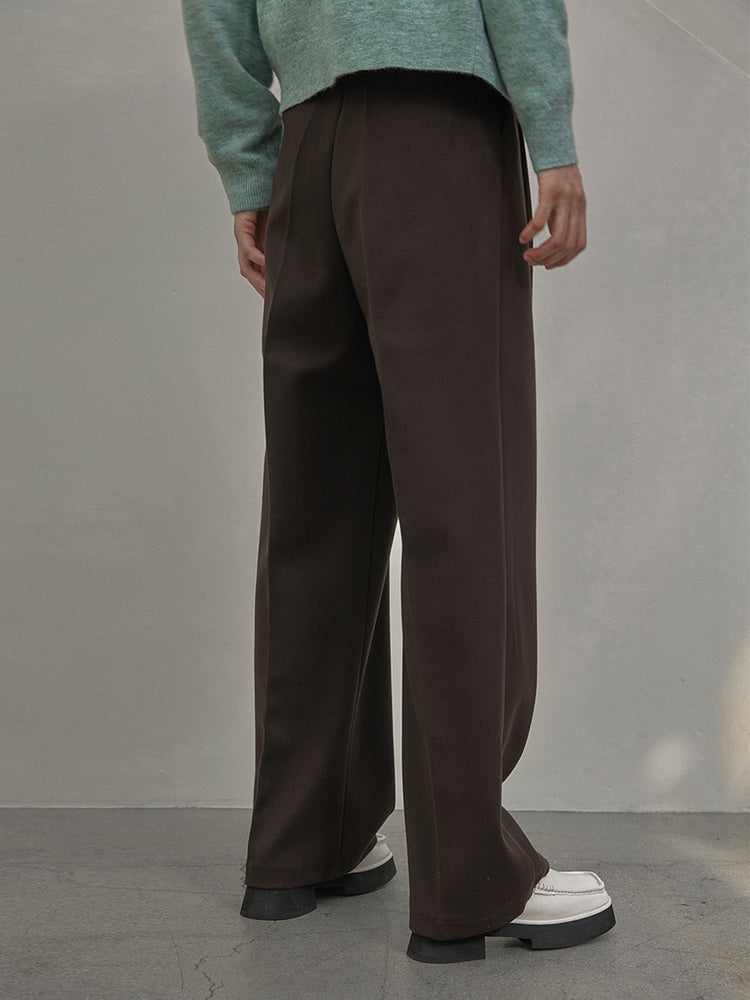 Point Pin-tuck Wide Pants kevincollin.com