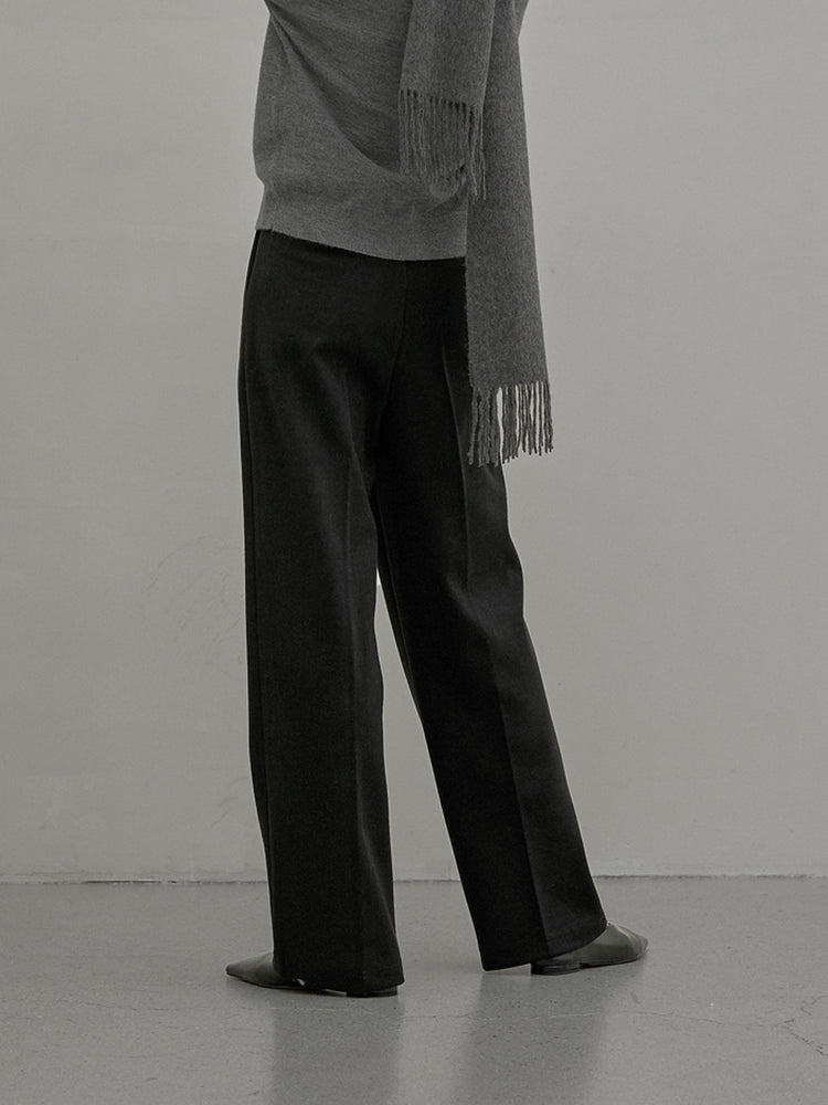 Point Pin-tuck Wide Pants kevincollin.com